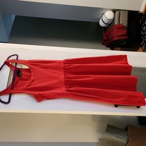 Red sleeveless sundress
